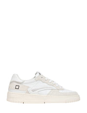 SCARPA UOMO D.A.T.E. TONEO PURE BASIC BIANCO IN PELLE E SUEDE