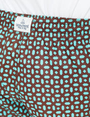 COSTUME MARE UOMO DON PEPè MARRAKECH BROWN FANTASIA IN TESSUTO ULTRA LEGGERO CON COULISSE
