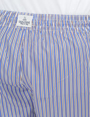 COSTUME MARE UOMO DON PEPè RIVIERA COBALTO A RIGHE IN TESSUTO ULTRA LEGGERO CON COULISSE