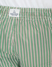 COSTUME MARE UOMO DON PEPè RIVIERA VERDE MUSCHIO A RIGHE IN TESSUTO ULTRA LEGGERO CON COULISSE