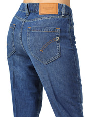 JEANS DONNA DONDUP KOONS LAVAGGIO MEDIO CON BOTTONIERA GIOIELLO