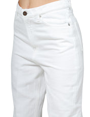 JEANS DONNA DONDUP BESSIE BULL BIANCO LOOSE FIT A VITA ALTA