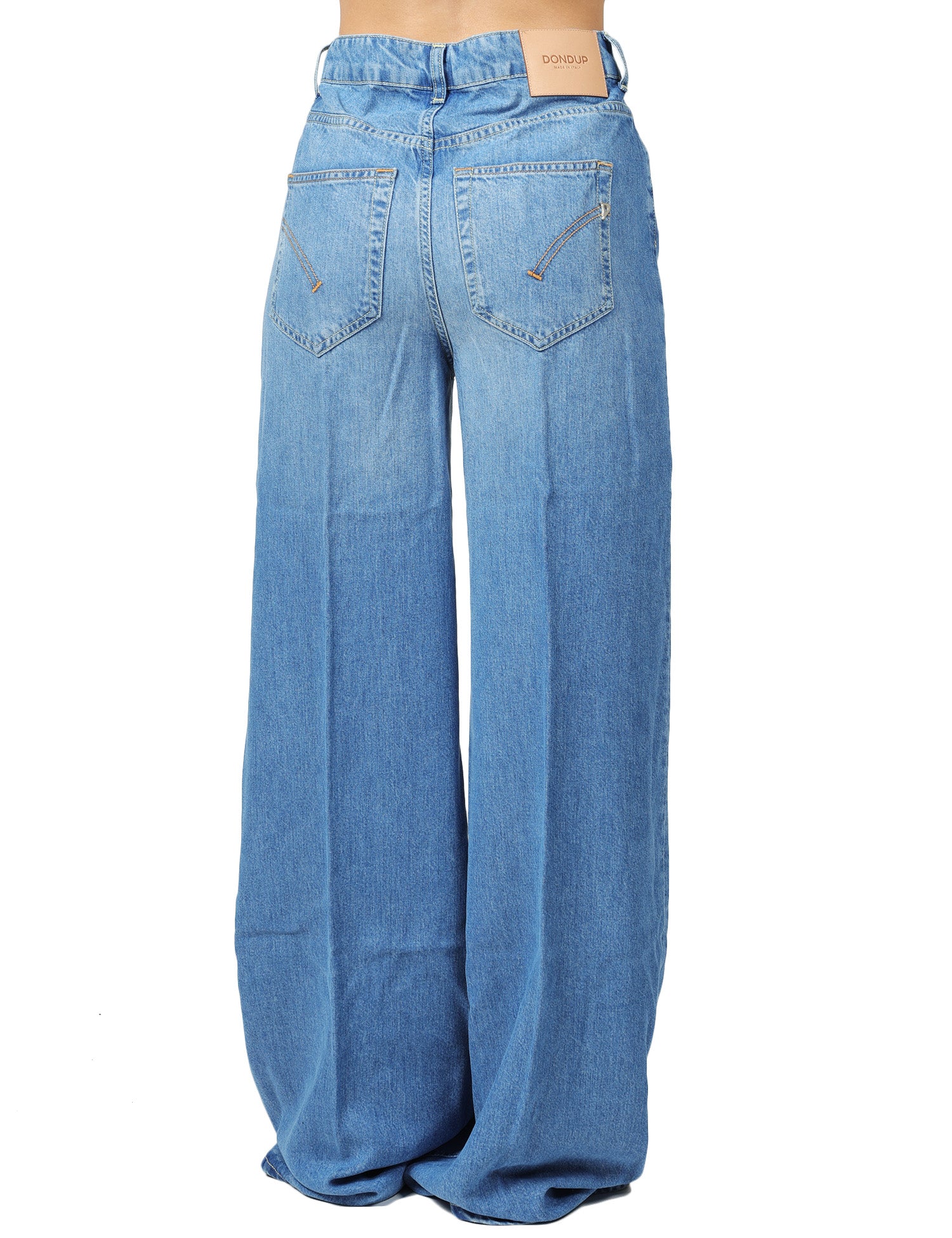 JEANS DONNA DONDUP BEATRIX LAVAGGIO MEDIO WIDE LEG