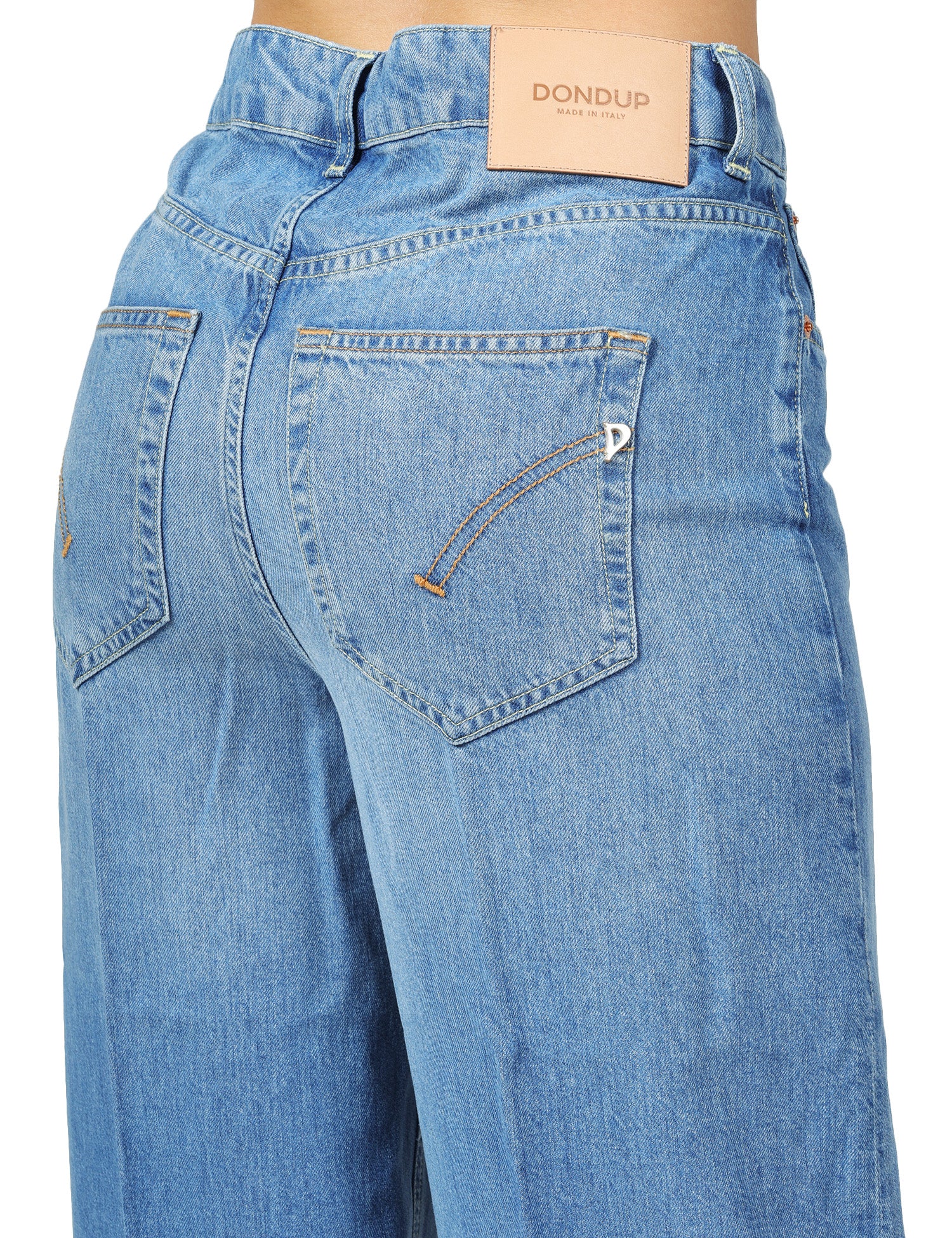 JEANS DONNA DONDUP BEATRIX LAVAGGIO MEDIO WIDE LEG