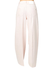 JEANS DONNA DONDUP DAKOTA ROSA CON GAMBA A PALAZZO E VITA BASSA