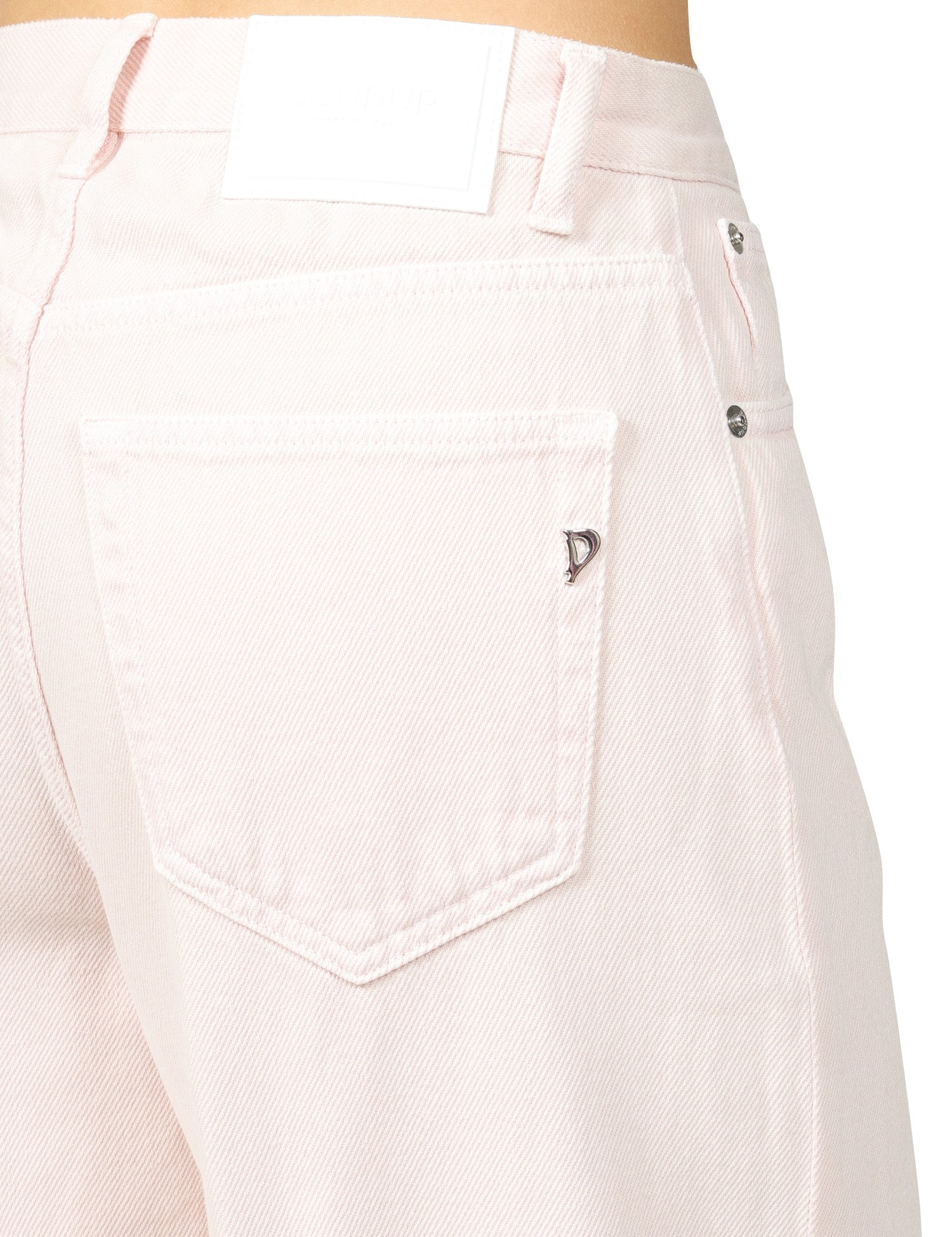 JEANS DONNA DONDUP DAKOTA ROSA CON GAMBA A PALAZZO E VITA BASSA