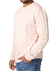 FELPA UOMO DONDUP ROSA GIROCOLLO IN COTONE CON D LOGO RICAMATA SUL PETTO.