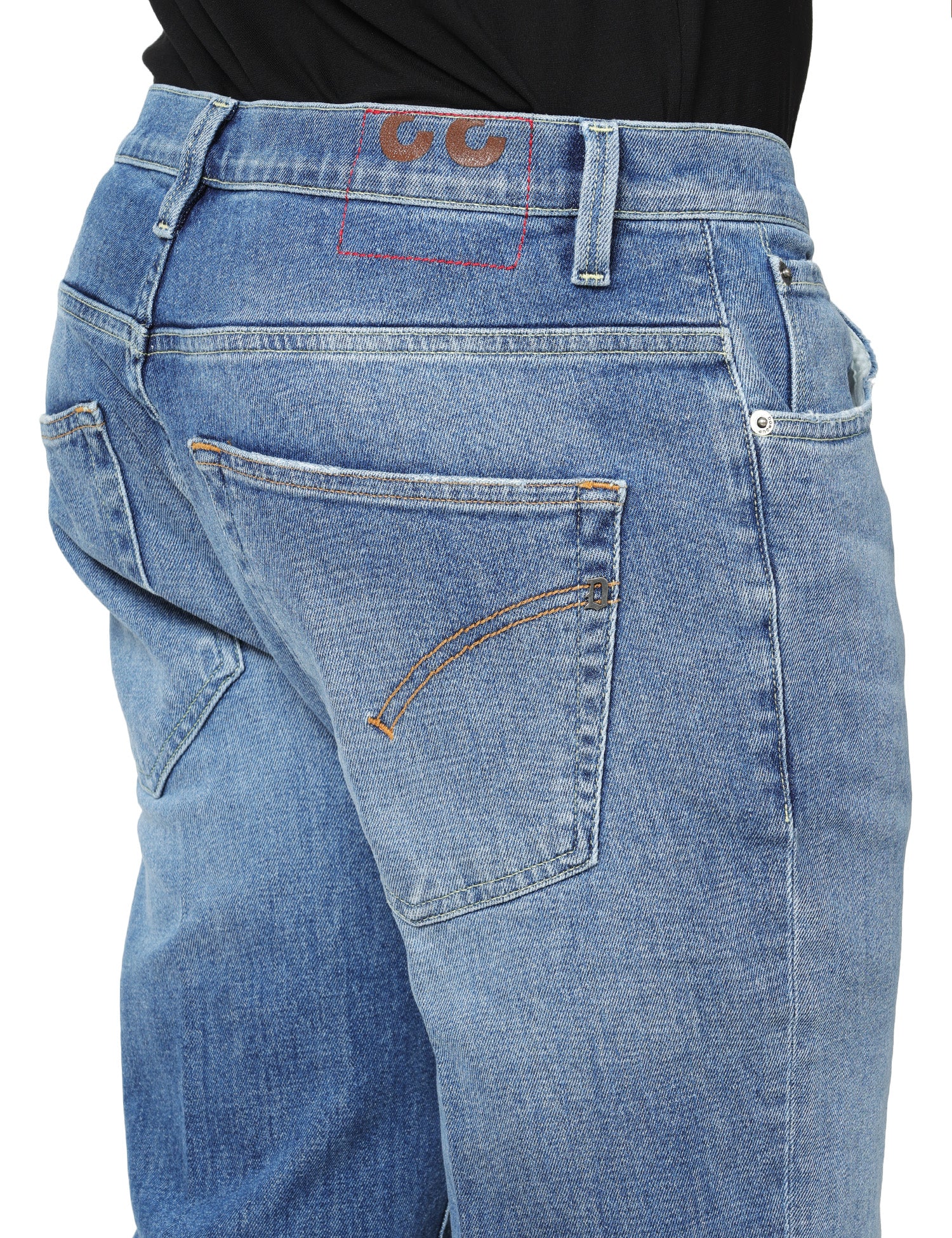 JEANS UOMO DONDUP BRIGHTON DENIM MEDIO LAVAGGIO VINTAGE CARROT FIT