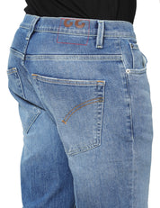 JEANS UOMO DONDUP BRIGHTON DENIM MEDIO LAVAGGIO VINTAGE CARROT FIT