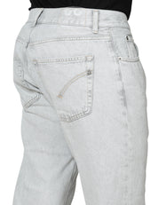 JEANS UOMO DONDUP DIAN GRIGIO CHIARO CINQUE TASCHE CARROT FIT