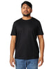 T-shirt uomo dondup nera girocollo in jersey con d logo sul ricamata sul petto