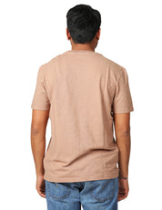 T-SHIRT UOMO DONDUP ORZO GIROCOLLO IN JERSEY FIAMMATO CON LOGO SUL PETTO