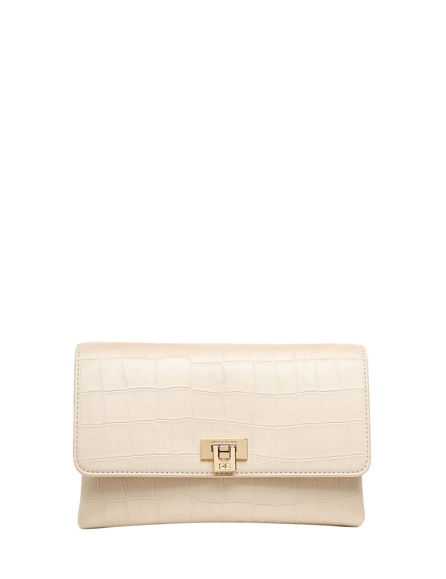 BORSA ELISABETTA FRANCHI VANIGLIA IN SUEDE STAMPA COCCO CON DETTAGLIO LOGO SULLA CHIUSURA