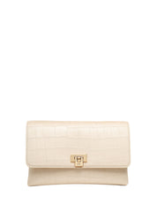 BORSA ELISABETTA FRANCHI VANIGLIA IN SUEDE STAMPA COCCO CON DETTAGLIO LOGO SULLA CHIUSURA