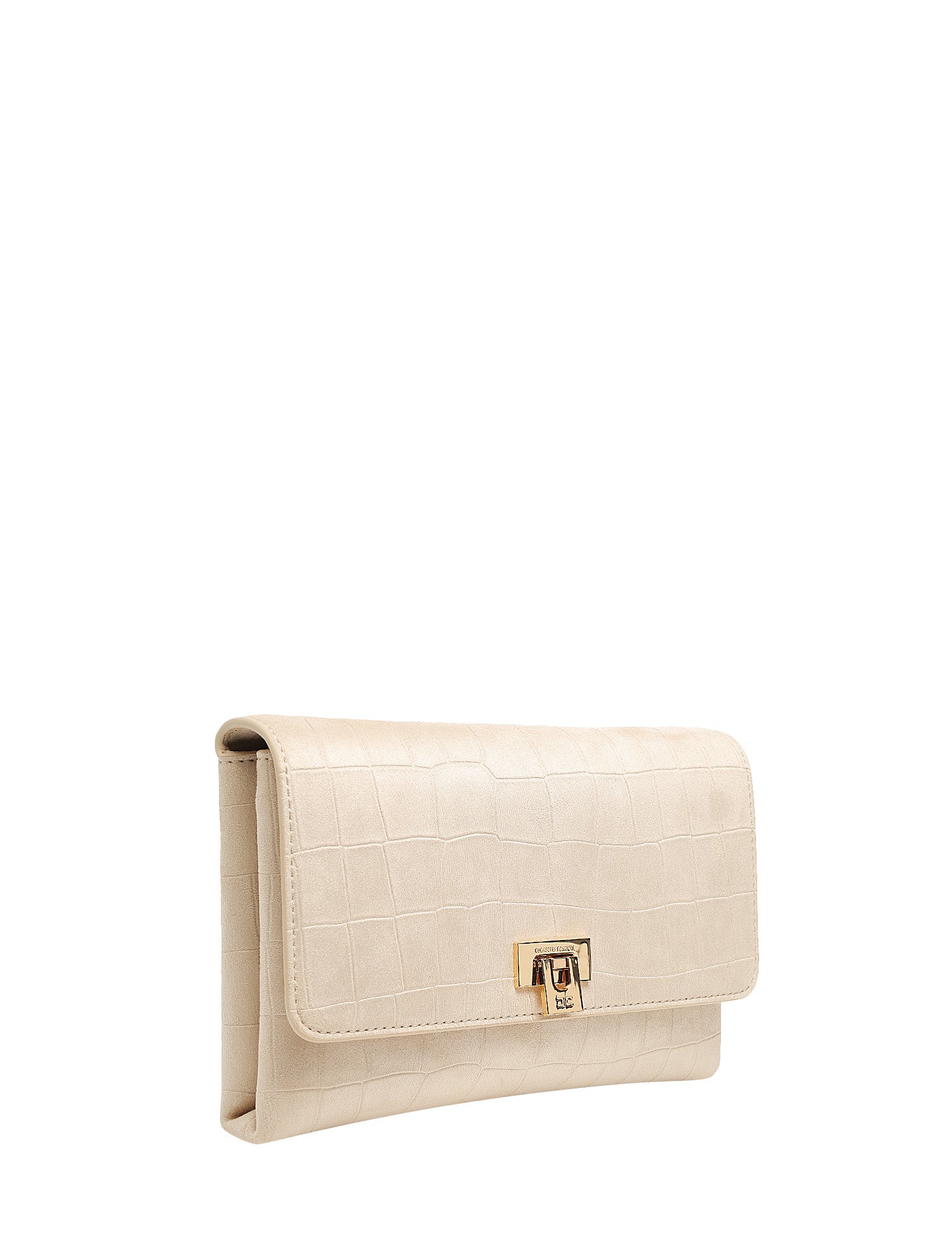 BORSA ELISABETTA FRANCHI VANIGLIA IN SUEDE STAMPA COCCO CON DETTAGLIO LOGO SULLA CHIUSURA