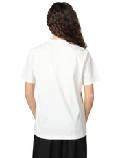 MAGLIA DONNA ELISABETTA FRANCI GESSO GIROCOLLO CON LETTERING IN RILIEVO DAVANTI