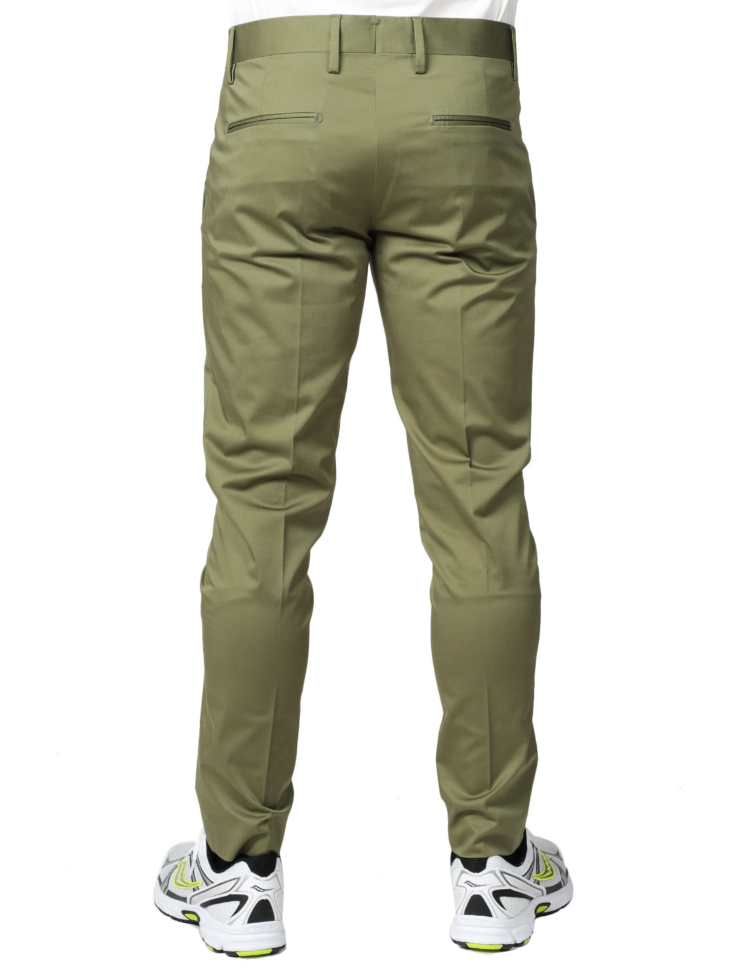PANTALONE UOMO ENTRE AMIS SENNA MILITARE CON TASCA AMERICA SLIM FIT