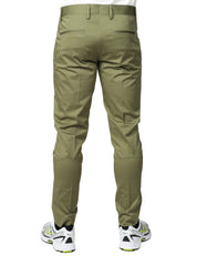 PANTALONE UOMO ENTRE AMIS SENNA MILITARE CON TASCA AMERICA SLIM FIT