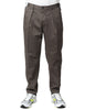 Pantalone uomo entre amis monet brown con pinces singola carrot fit