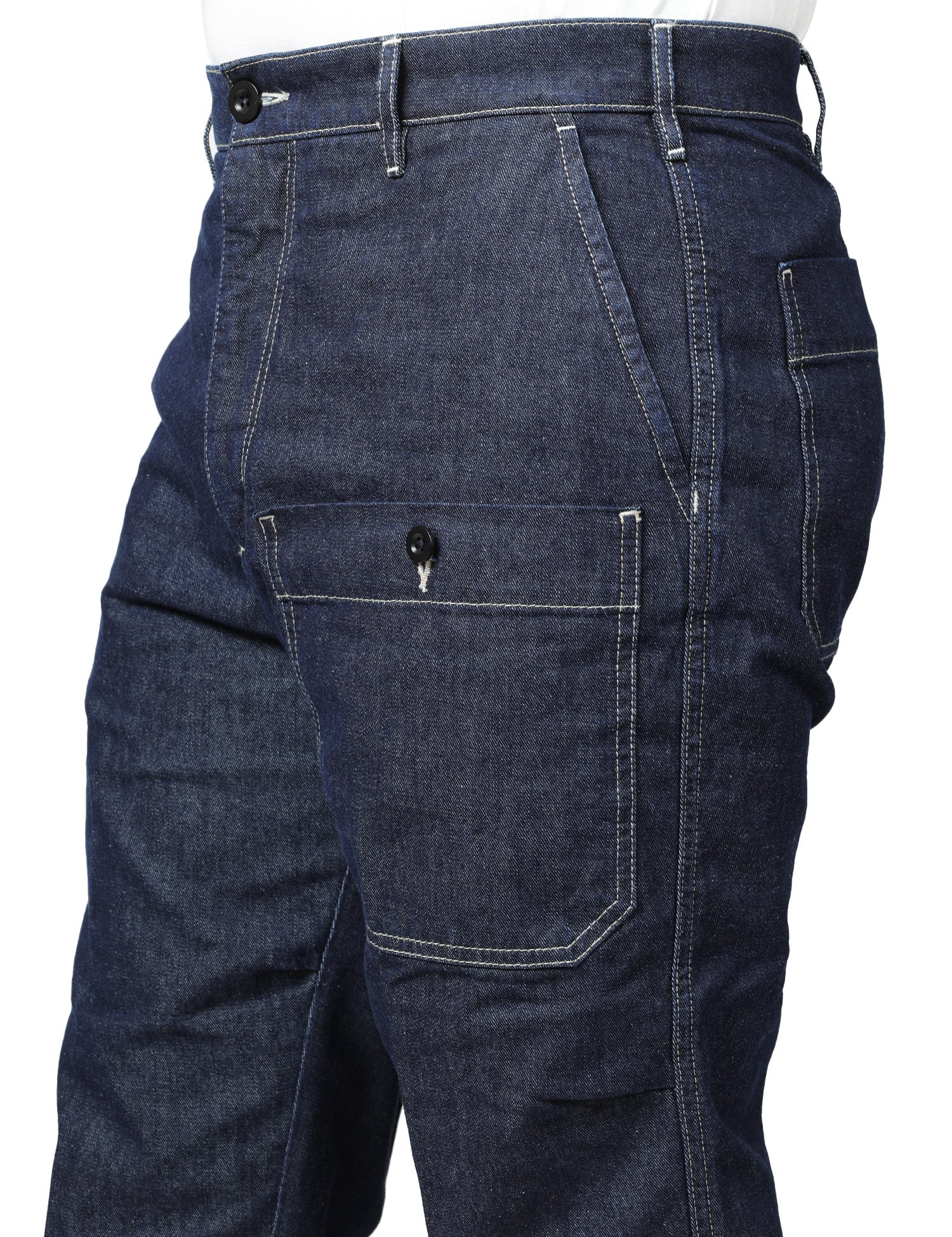 JEANS UOMO FORNITURE CIVILI JALEBI DENIM SCURO CON TASCA A TOPPA DAVANTI