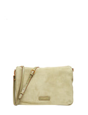 BORSA GIANNI CHIARINI NORA POUCH WILLOW IN PELLE SCAMOSCIATA CON CINTURINO IN PELLE E TRACOLLA REMOVIBILI