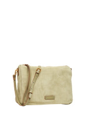 BORSA GIANNI CHIARINI NORA POUCH WILLOW IN PELLE SCAMOSCIATA CON CINTURINO IN PELLE E TRACOLLA REMOVIBILI