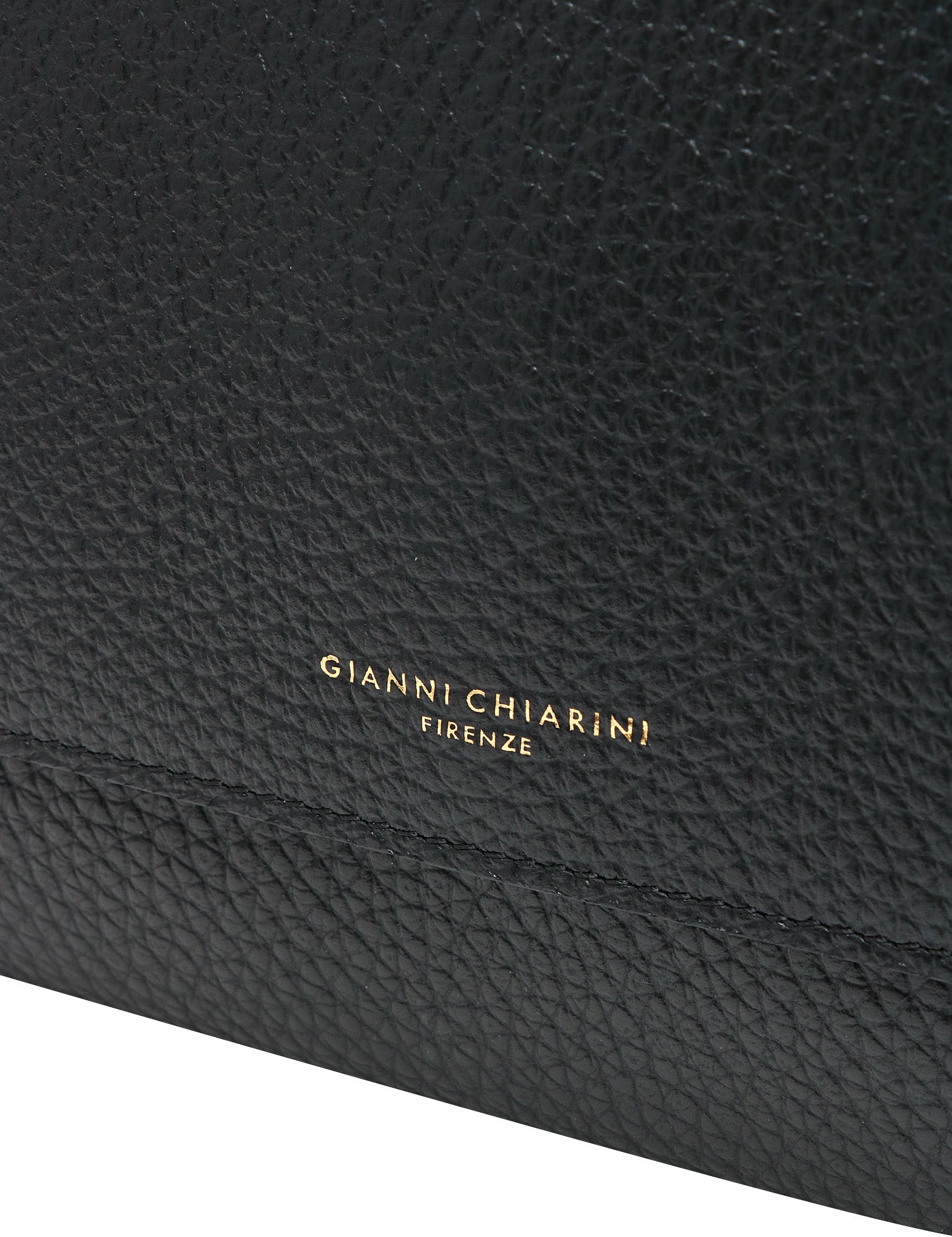 BORSA GIANNI CHIARINI CECILE NERA IN PELLE GRANA MAXI CON MANICO E CHIUSURA MAGNETICA