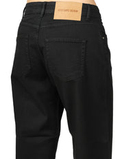 JEANS DONNA GOD SAVE DENIM DIANA NERO IN BULL DI COTONE BOY FIT