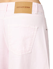 JEANS DONNA GOD SAVE DENIM IRIDE ROSA BALLON