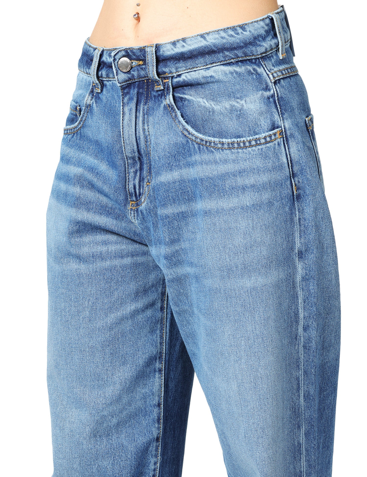 JEANS DONNA ICON DENIM BEA LAVAGGIO MEDIO A GAMBA DRITTA