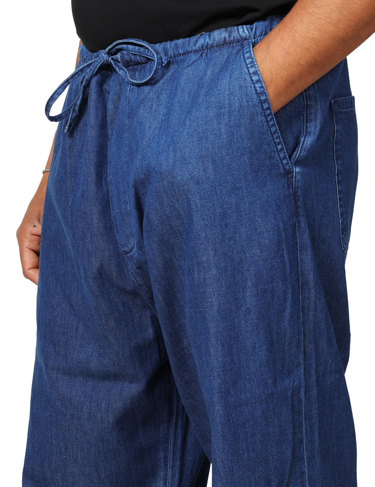 JEANS UOMO ICON DENIM CODY BLU CON COULISSE 100% COTONE ULTRA LIGHT