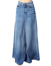 GONNA ICON DENIM CORA LAVAGGIO MEDIO SFUMATO CON FONDO SVASATO
