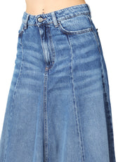 GONNA ICON DENIM CORA LAVAGGIO MEDIO SFUMATO CON FONDO SVASATO