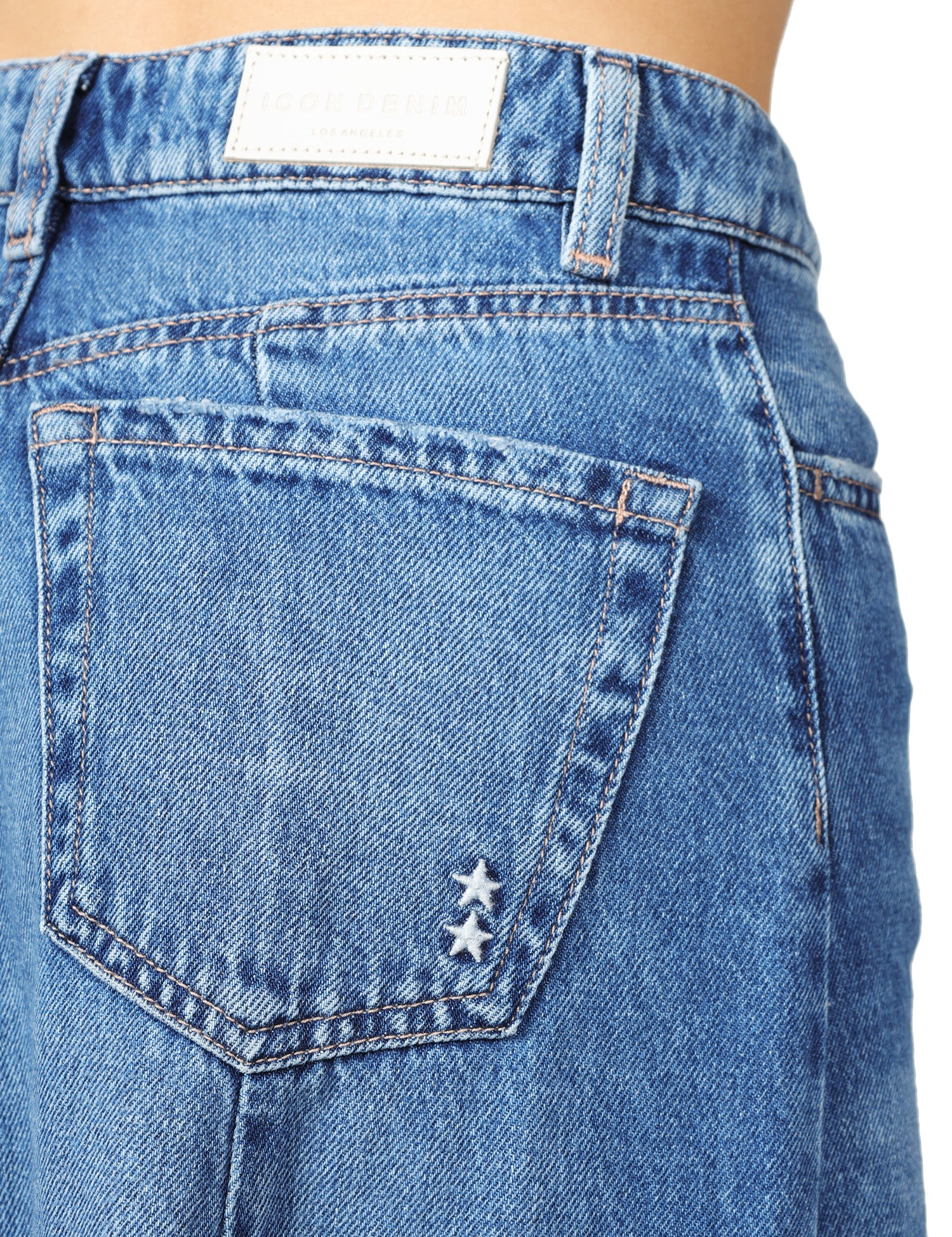 GONNA ICON DENIM CORA LAVAGGIO MEDIO SFUMATO CON FONDO SVASATO