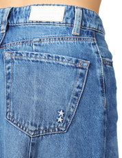 GONNA ICON DENIM CORA LAVAGGIO MEDIO SFUMATO CON FONDO SVASATO