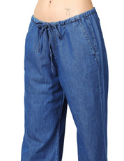 JEANS DONNA ICON DENIM COSY DENIM MEDIO CON COULISSE IN COTONE ULTRALIGHT