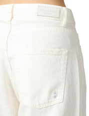 JEANS DONNA ICON DENIM DEBBY WHITE 5 TASCHE WIDE LEG