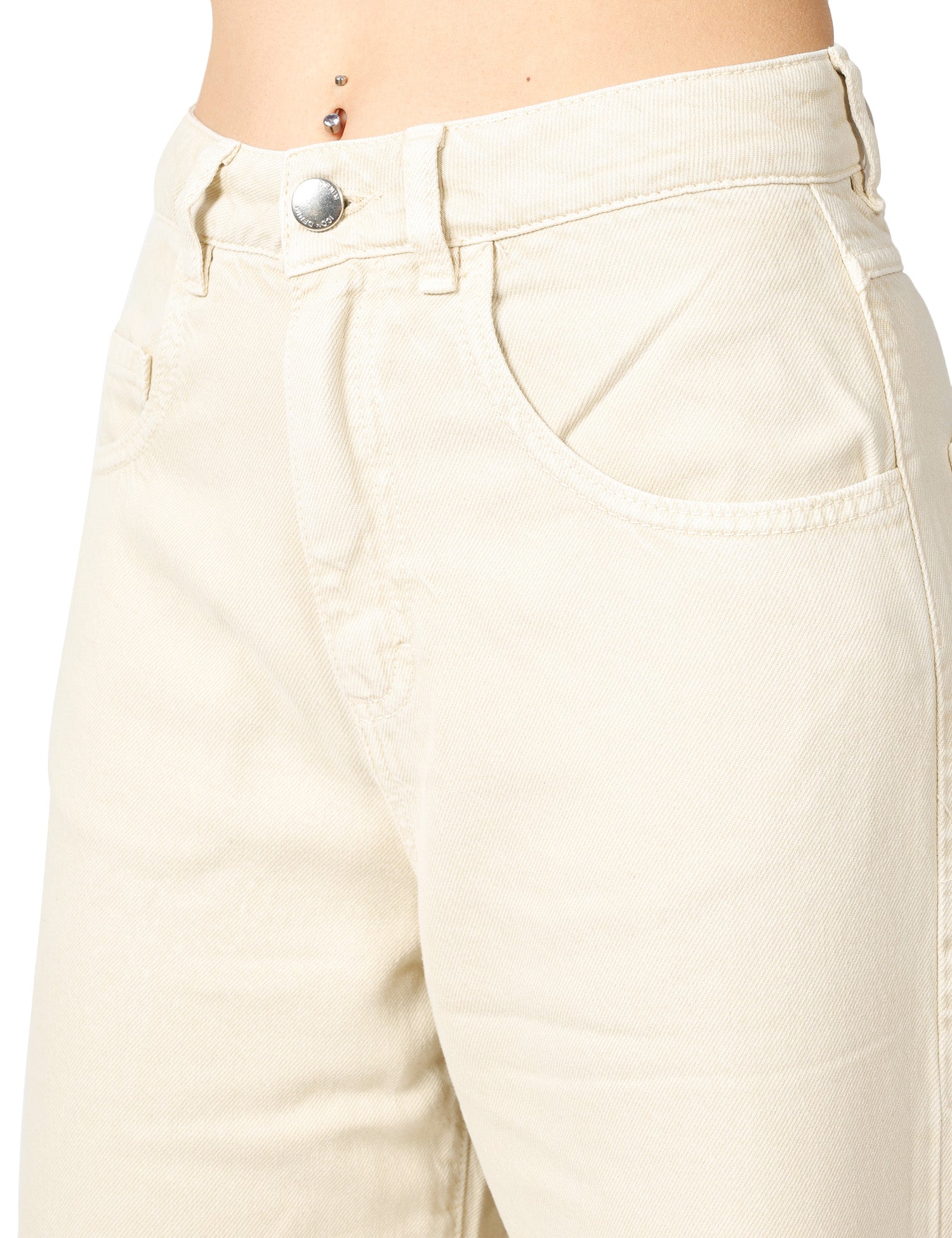 JEANS DONNA ICON DENIM POPPY DESERTO A VITA ALTA CON GAMBA DRITTA