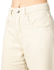 JEANS DONNA ICON DENIM POPPY DESERTO A VITA ALTA CON GAMBA DRITTA
