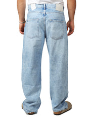JEANS UOMO ICON DENIM WILL ECO LAVAGGIO CHIARO A GAMBA LARGA 100% ORGANIC COTTON
