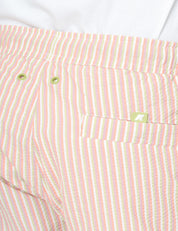 COSTUME MARE UOMO K-WAY HAZEL MULTISTRIPES WHITE/PINK CON TEXTURE INCRESPATA
