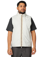 GILET UOMO K-WAY VALEN STRETCH BEIGE IN NYLON STRETCH CON COLLO A COSTINE