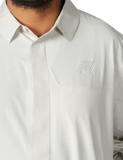 GIACCA UOMO K-WAY SHARRIE TECH BEIGE IN TESSUTO TECNICO AD ASCIUGATURA RAPIDA
