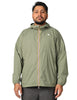 Giacca uomo k-way gamalieul green in nylon traspirante con zip e cappuccio