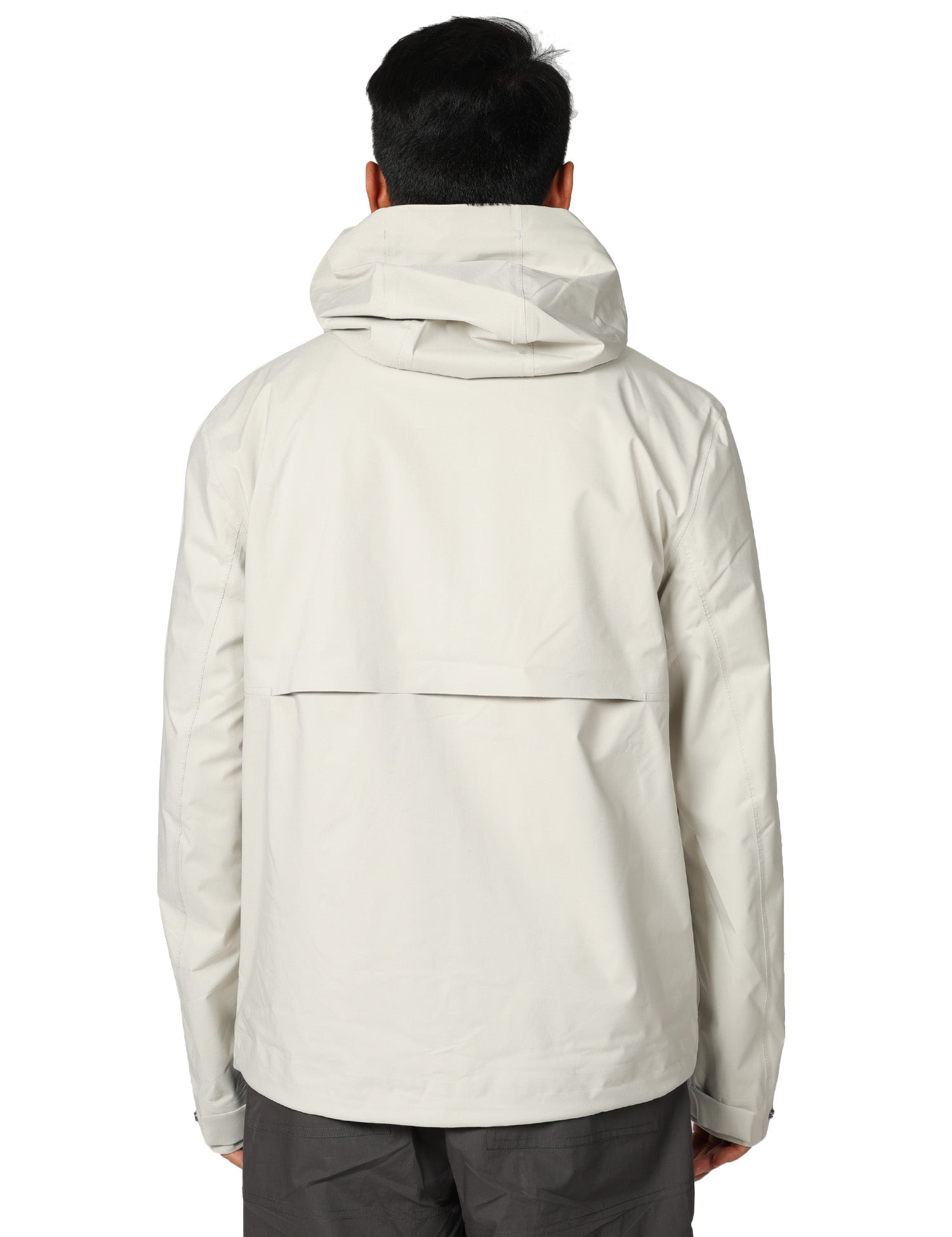 GIACCA UOMO K-WAY JACKO STRETCH BEIGE IN TESSUTO TECNICO STRETCH CON ZIP E CAPPUCCIO
