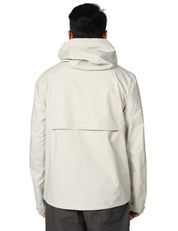 GIACCA UOMO K-WAY JACKO STRETCH BEIGE IN TESSUTO TECNICO STRETCH CON ZIP E CAPPUCCIO