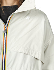 TRENCH DONNA K-WAY AUBE MEMORY BEIGE CON COLLO ALTO E FINITURA LISCIA GOMMATA