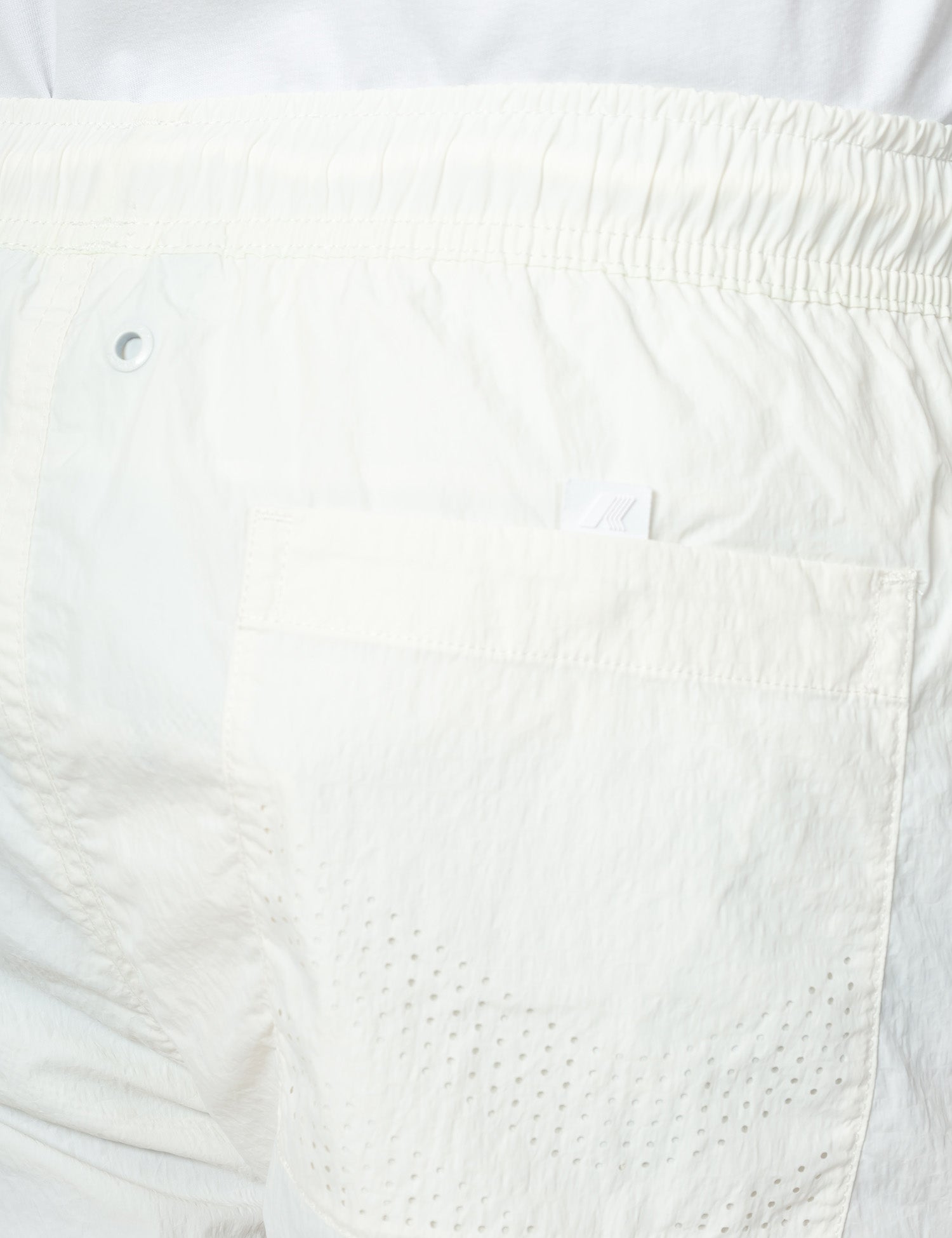 COSTUME MARE K-WAY HAZEL BEACH WHITE IN TESSUTO QUICK DRY CON ELASTICO IN VITA
