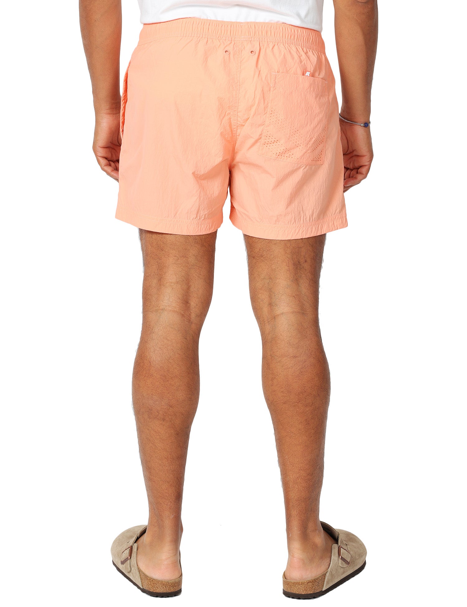 COSTUME MARE UOMO K-WAY HAZEL BEACH PINK IN TESSUTO QUICK DRY ED ELASTICO IN VITA