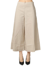 PANTALONE DONNA LIVIANA CONTI MARYLIN DUNA TAGLIO CROP AMPIO IN COTONE